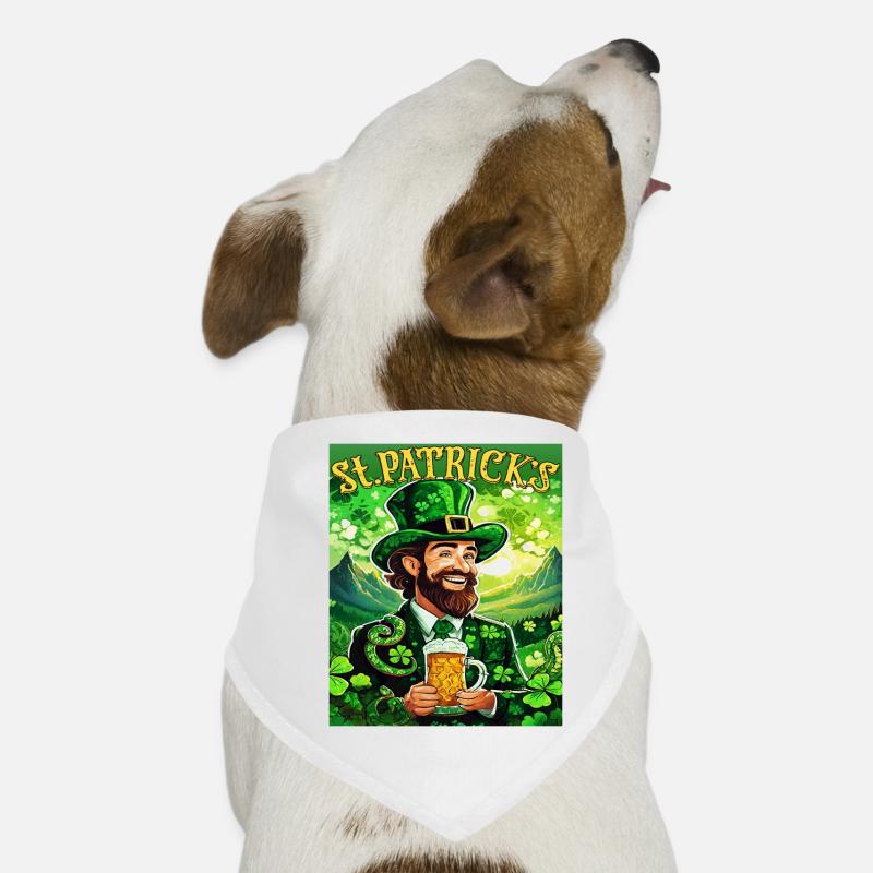 JOUR DE LA SAINT-PATRICK SERPENT BIÈRE TRÈFLE Bandana pour chien