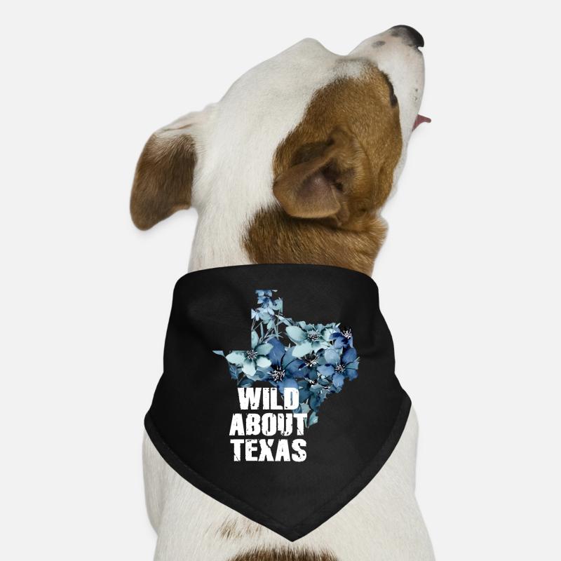 Champs de fleurs sauvages Fleurs sauvages Bluebonnet Bandana pour chien