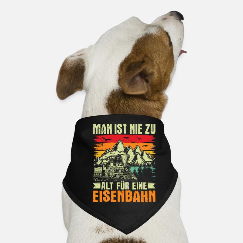 Modelleisenbahner Eisenbahner Geschenkidee Hunde-Bandana