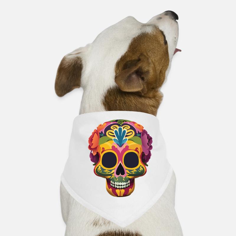 Calaveras Schädel Hunde-Bandana