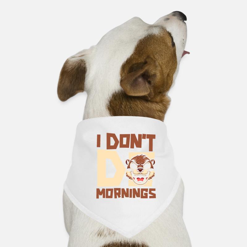 Loutre drôle je ne fais pas les matins Bandana pour chien