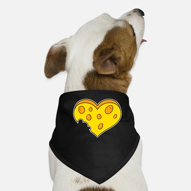 Coeur de fromage Bandana pour chien