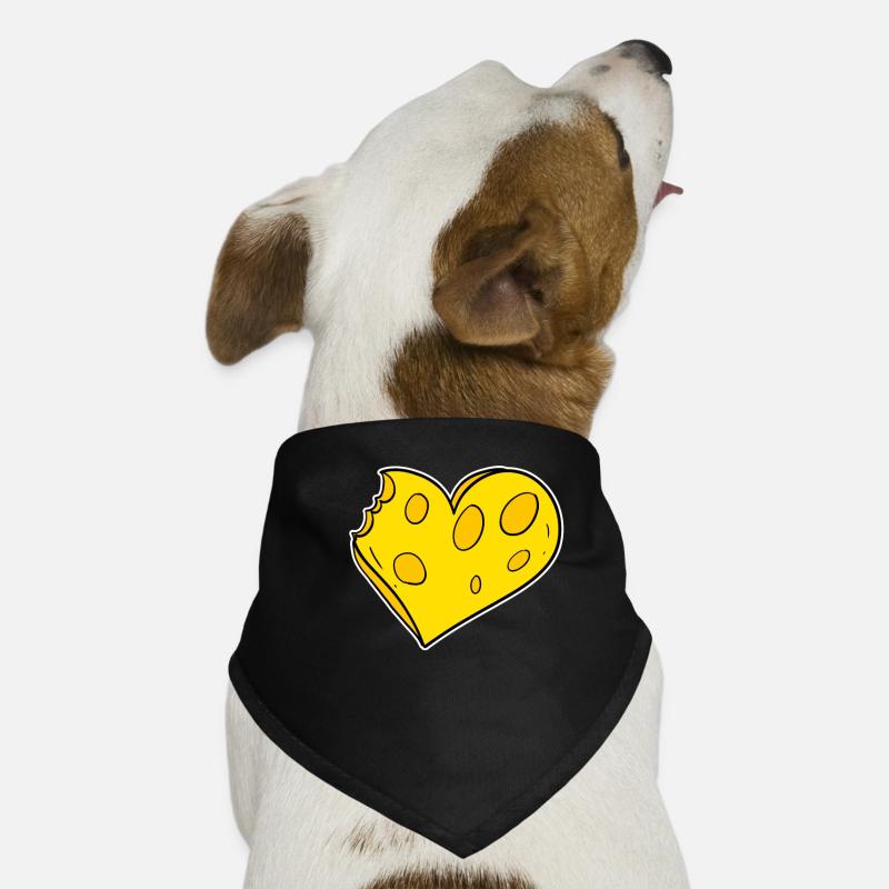Käse Herz Hunde-Bandana