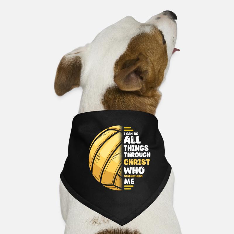 I Can Do All Things Through Christ Volleyball Dog Bandana