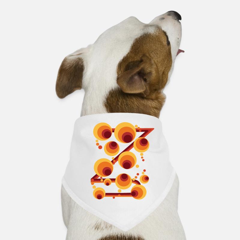 Abstract Polka Dot Circle Pattern Dog Bandana