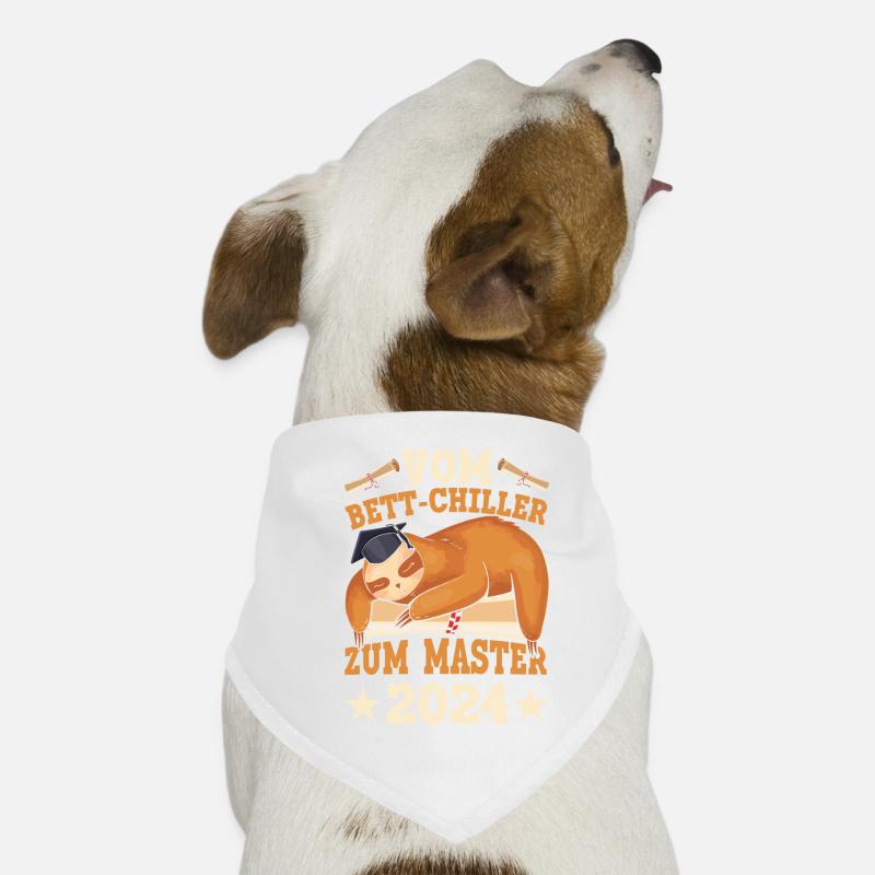 Masterabschluss Vom Bett Chiller zum Master Hunde-Bandana