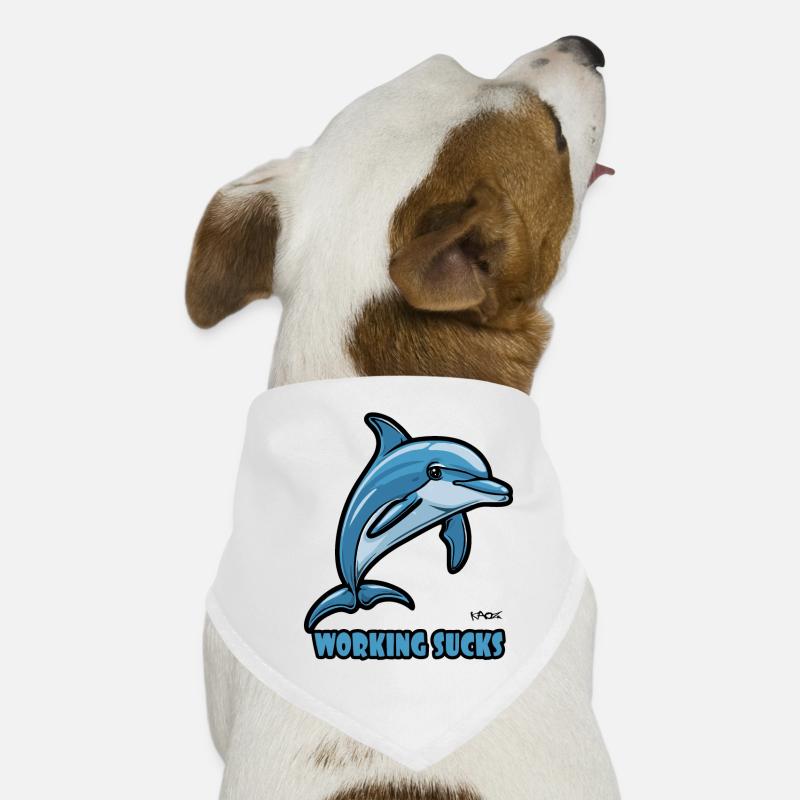 Work annoys dolphin Dog Bandana