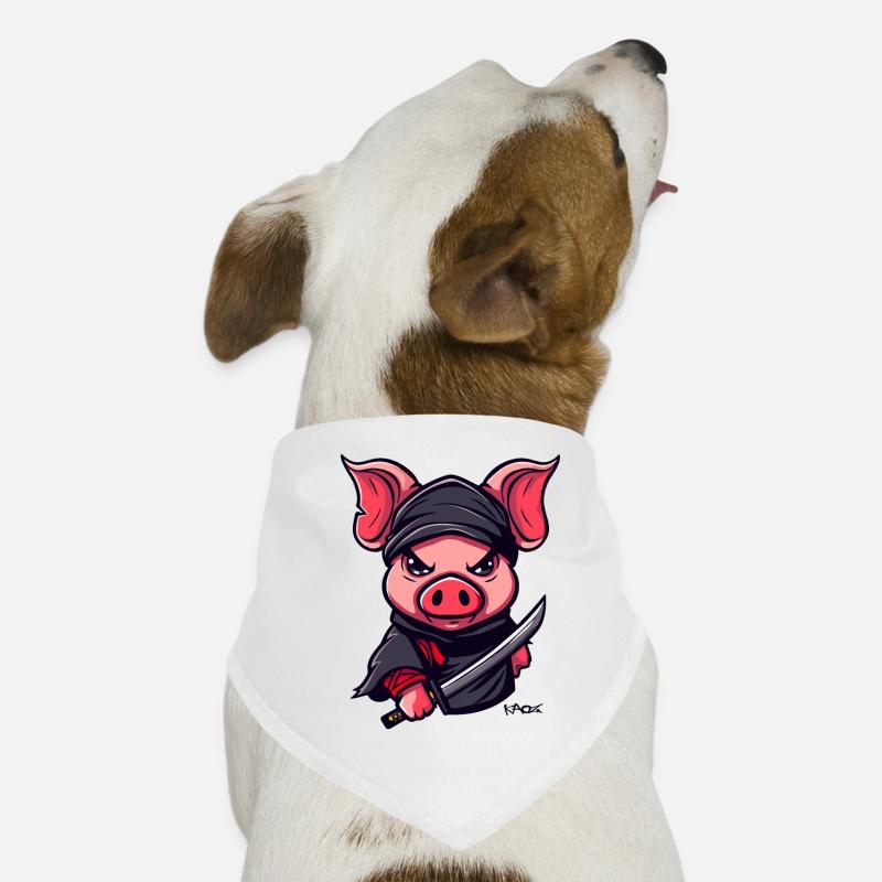 Cochon Ninja Bandana pour chien
