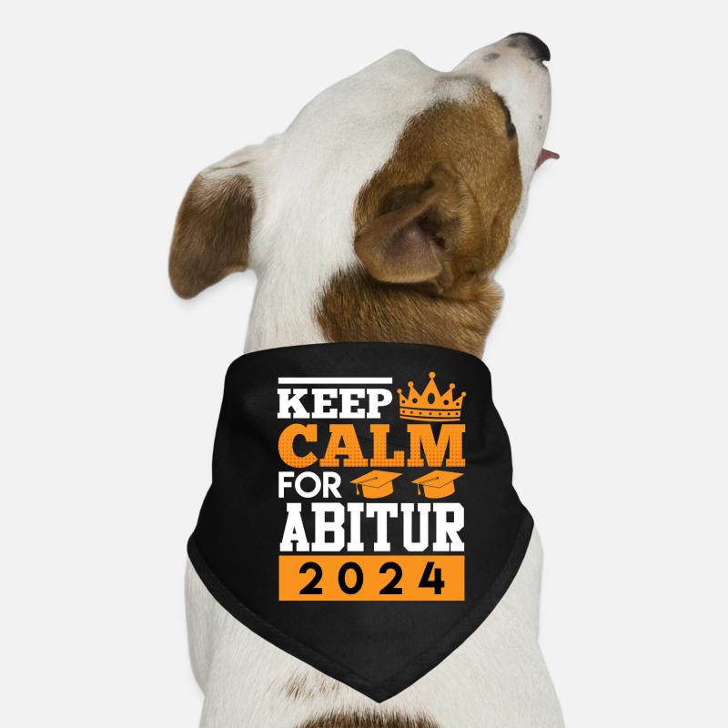 Abiturient KEEP CALM pour ABI 2024 ABITUR Bandana pour chien