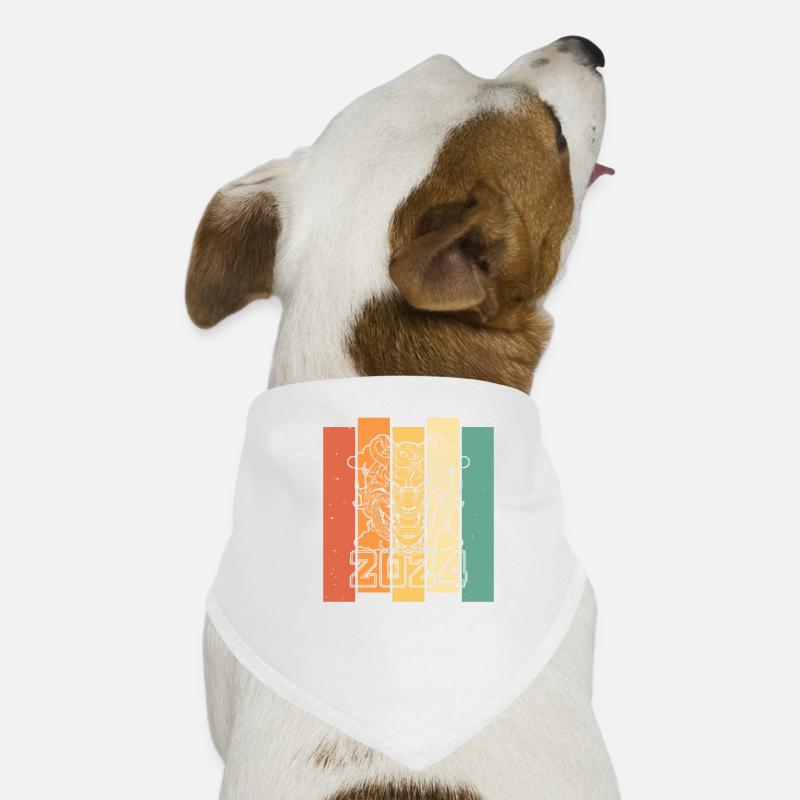 Année du Dragon 2024 Bandana pour chien