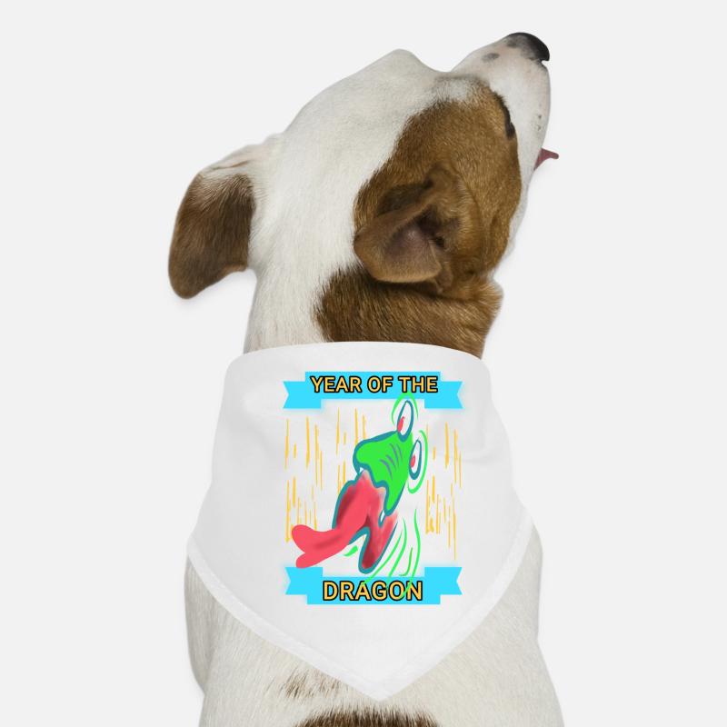Année du Dragon 2024 Bandana pour chien