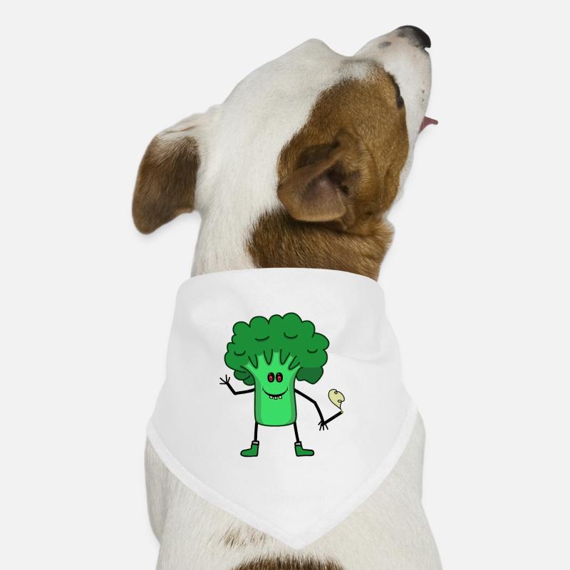 Broccoli Vegetable Teens Smoking Joint Canabis Dog Bandana