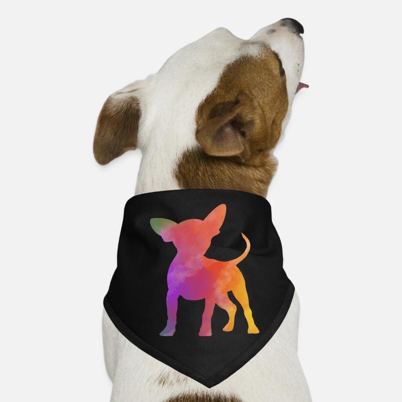 Regenbogen Chihuahua Hunde-Bandana