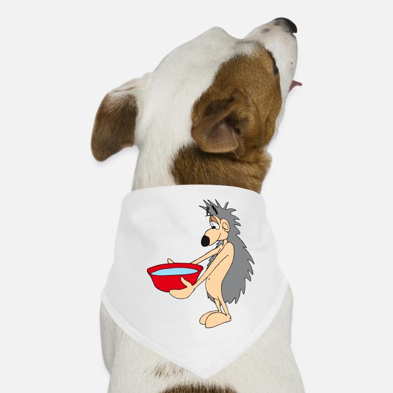 Smarter Igel mit Wassernapf Hunde-Bandana
