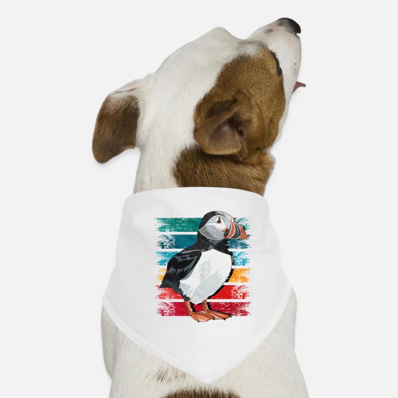 Gift for Atlantic Puffins Dog Bandana