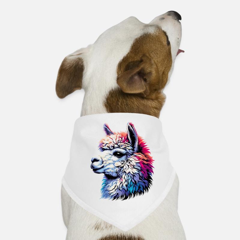 Alpaka Hunde-Bandana