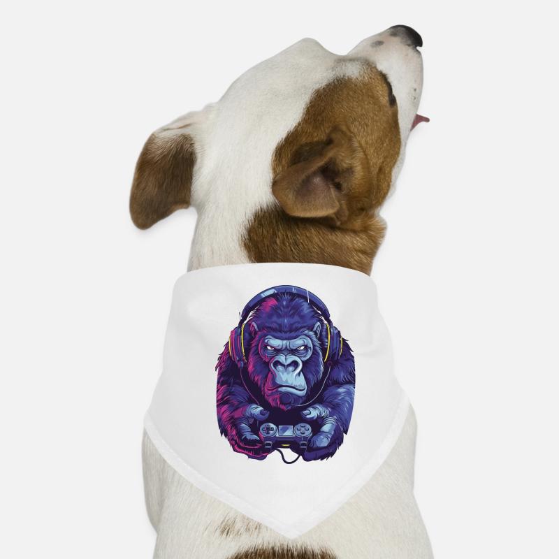 Gorilla Video Game Dog Bandana