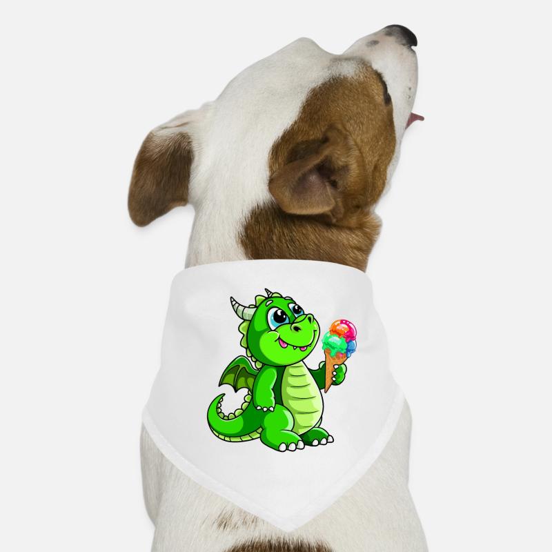 Drache mit Eis Comic Hunde-Bandana