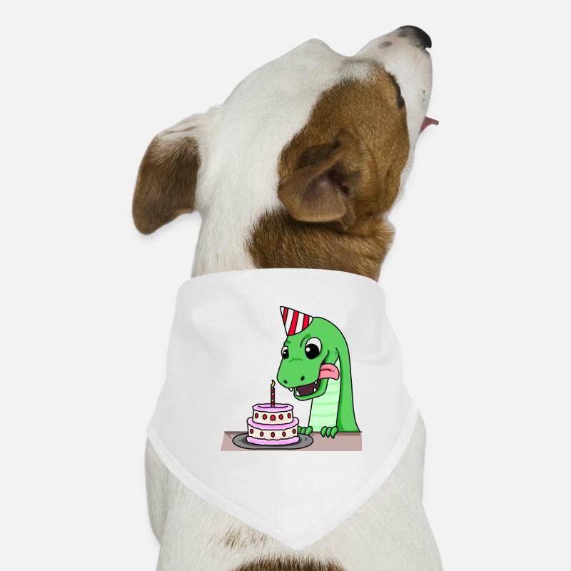 Dino Motiv Dinosaurier Geburtstag Kuchen Hunde-Bandana