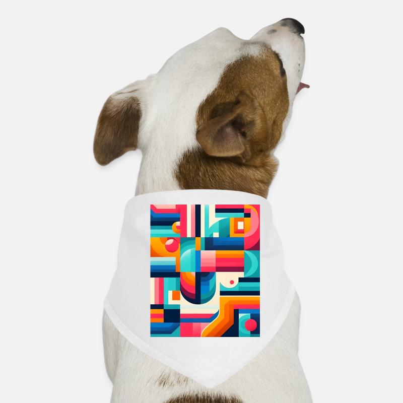 Fractal Symphony - Womens Boxy Tee Design.. Rêve Bandana pour chien