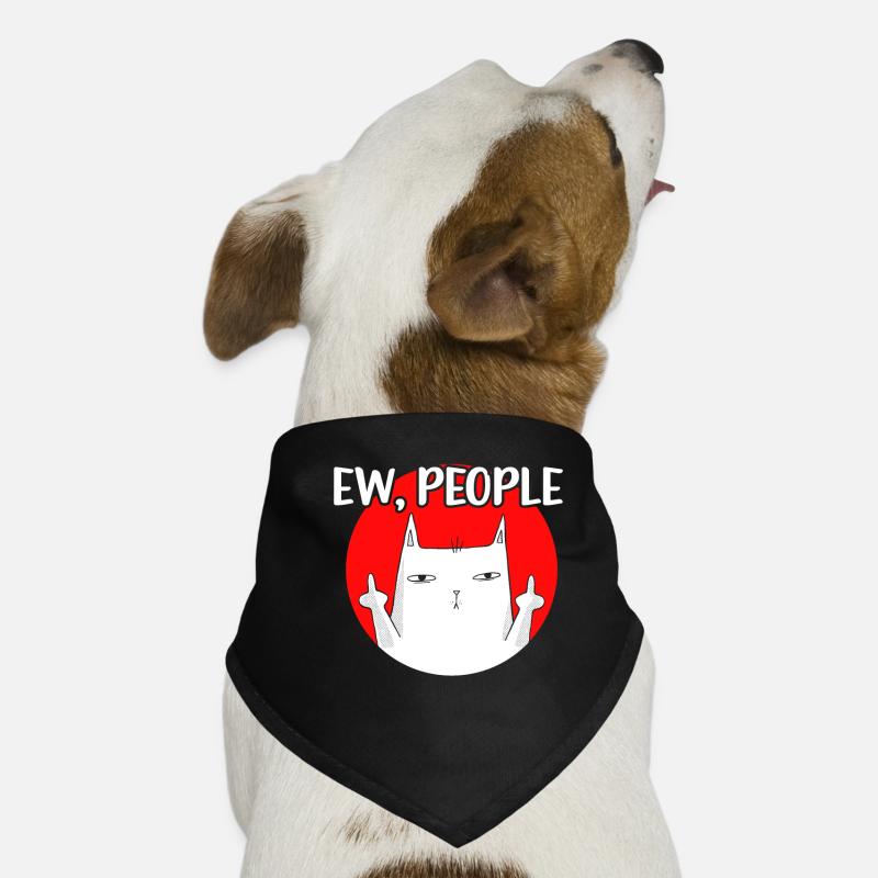 Ew Gens Chat Drôle Vintage Antisocial Bandana pour chien