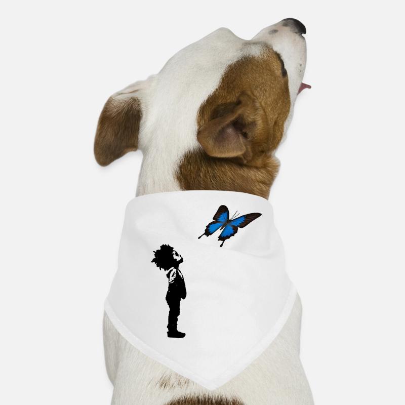 Der Junge und der Schmetterling Hunde-Bandana