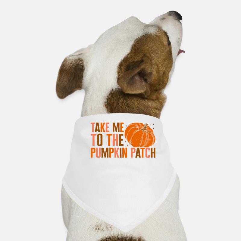 Chemise de Thanksgiving, emmenez-moi au champ de citrouilles Bandana pour chien