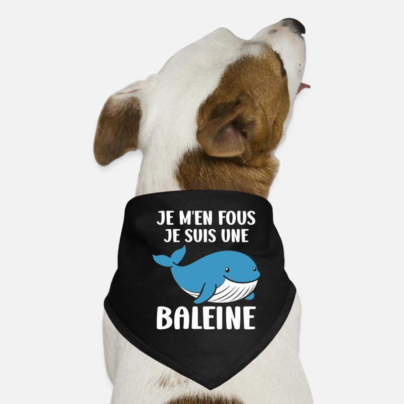 Baleines bleu Amour baleine Bandana pour chien