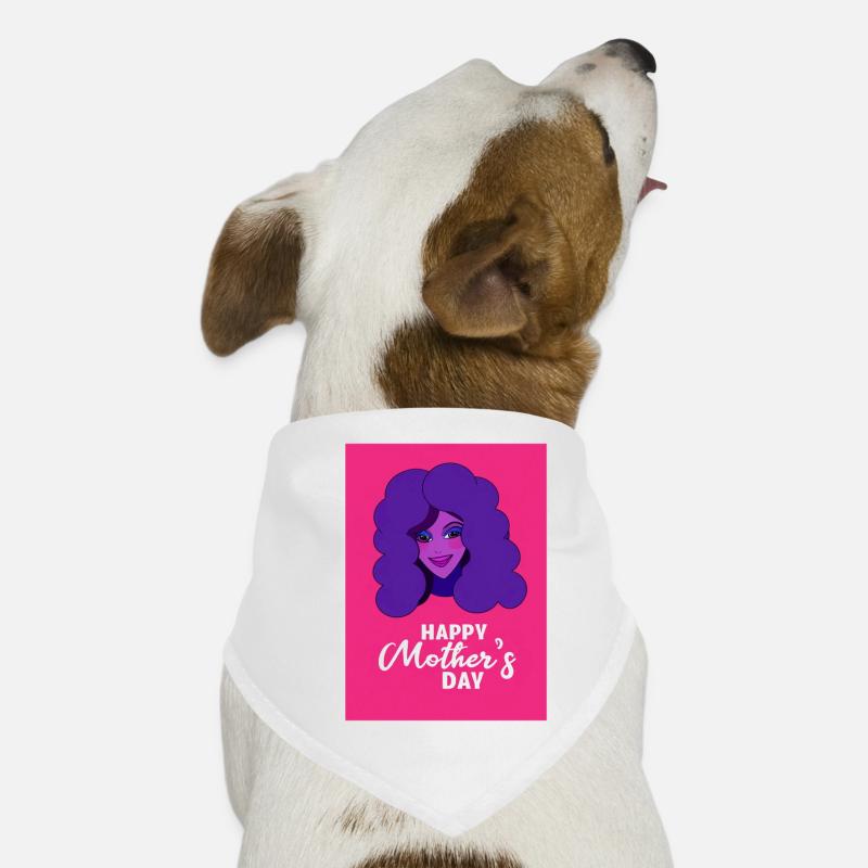 Pop Muttertag: Rosa & Lila Tribut Hunde-Bandana