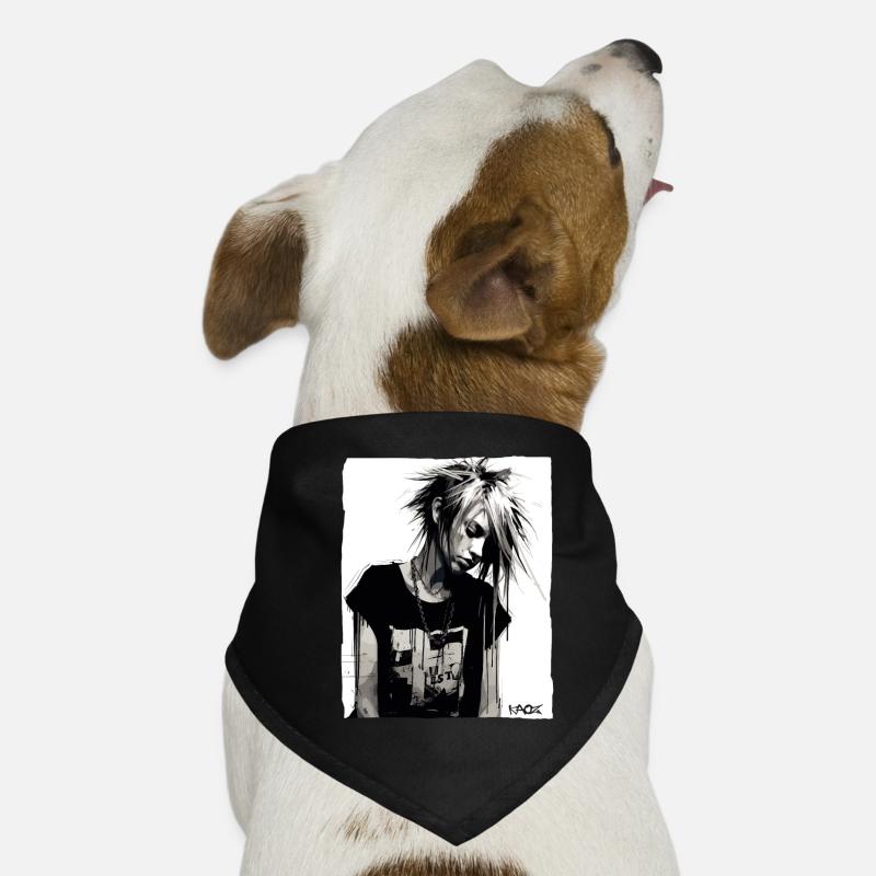 Punk Mädchen Hunde-Bandana