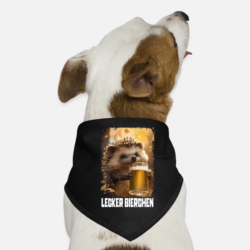 Lecker Bierchen Igel Hunde-Bandana