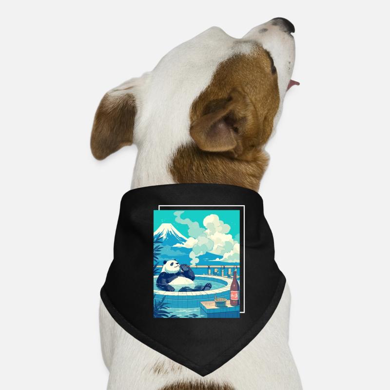 Panda Ours Onsen Panda géant japonais Bandana pour chien