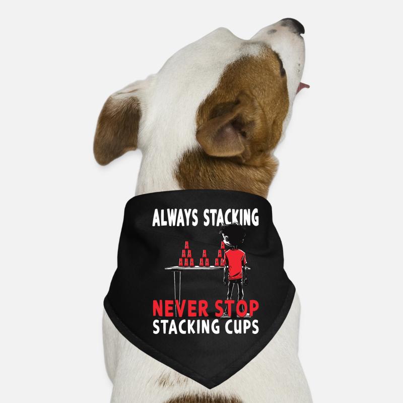 Stapeln Von Bechern Speed Stacker Hunde-Bandana