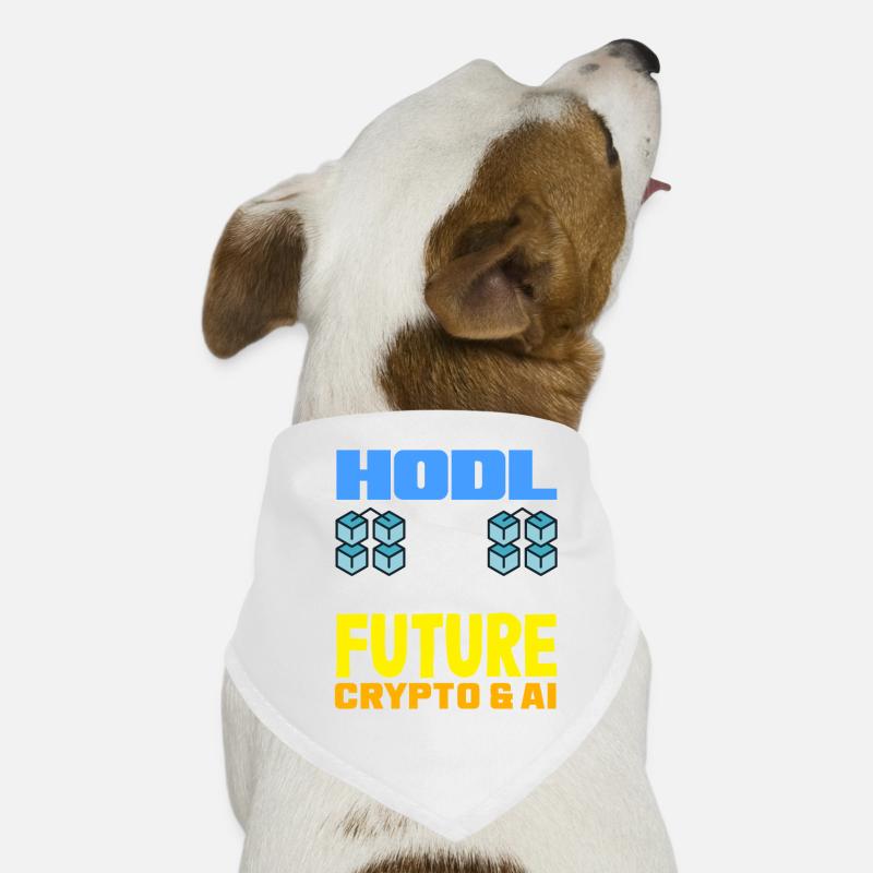 Cryptocurrency AI & Crypto Enthusiast Blockchain Dog Bandana