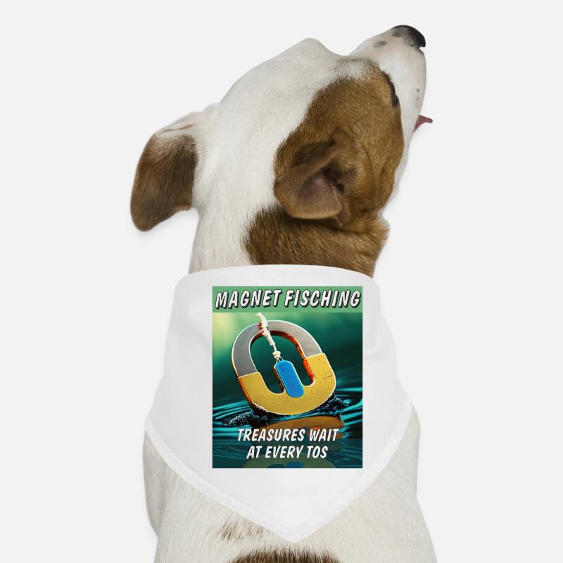 MAGNET FISCHING TREASURES WAIT AT EVERY TOS Dog Bandana