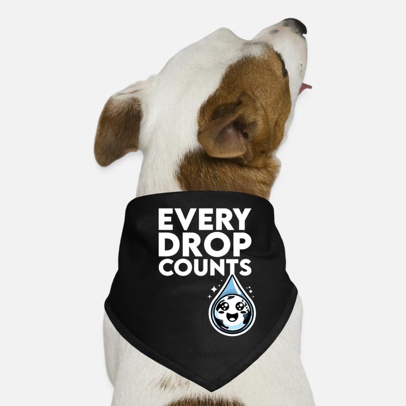 Jeder Tropfen Zählt Regenwasserernte Hunde-Bandana