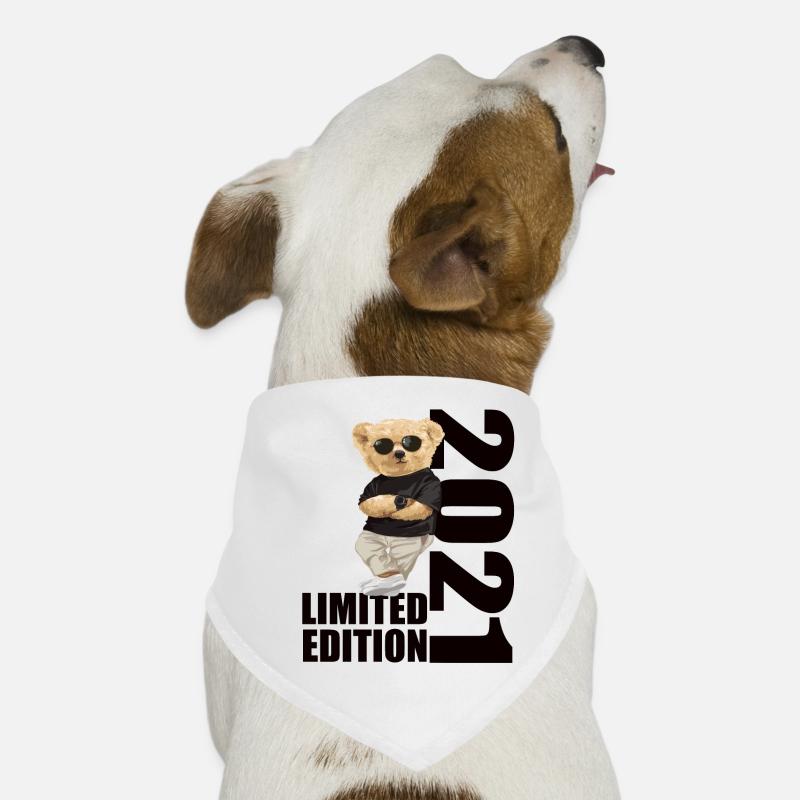 Édition Limitée 2021 Ours Ours Anniversaire 2021 Bandana pour chien