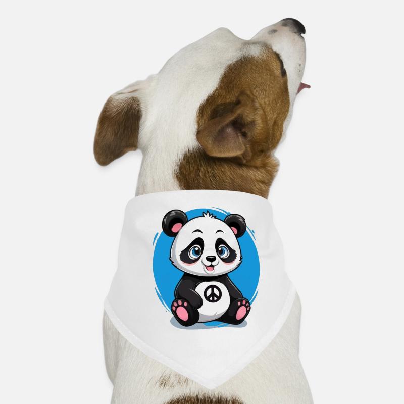 Cute and peace-loving panda Dog Bandana