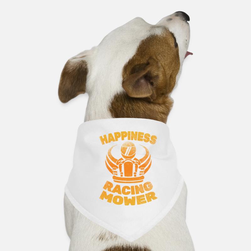 Course de tondeuses à gazon Course de jardiniers Bandana pour chien