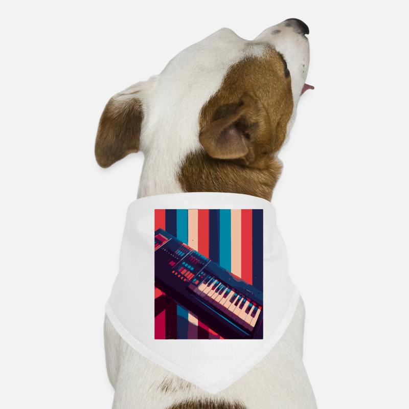 Keytar Keyboard Gift Dog Bandana