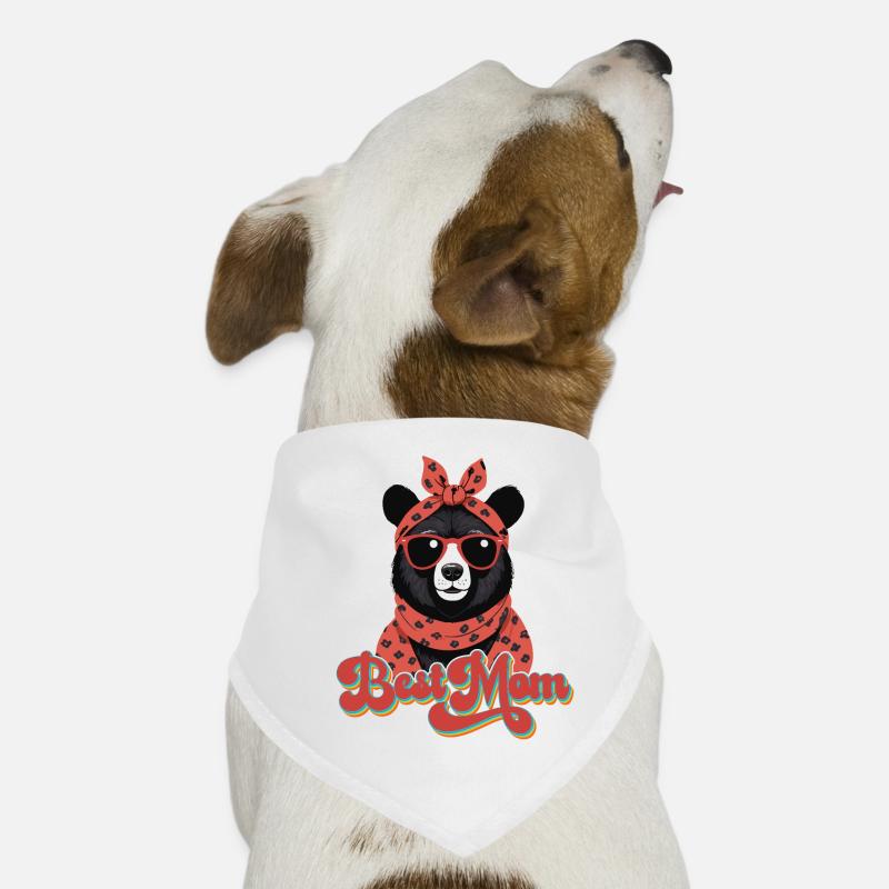 Best Mom Lustiger Mama Bär Muttertag Hunde-Bandana