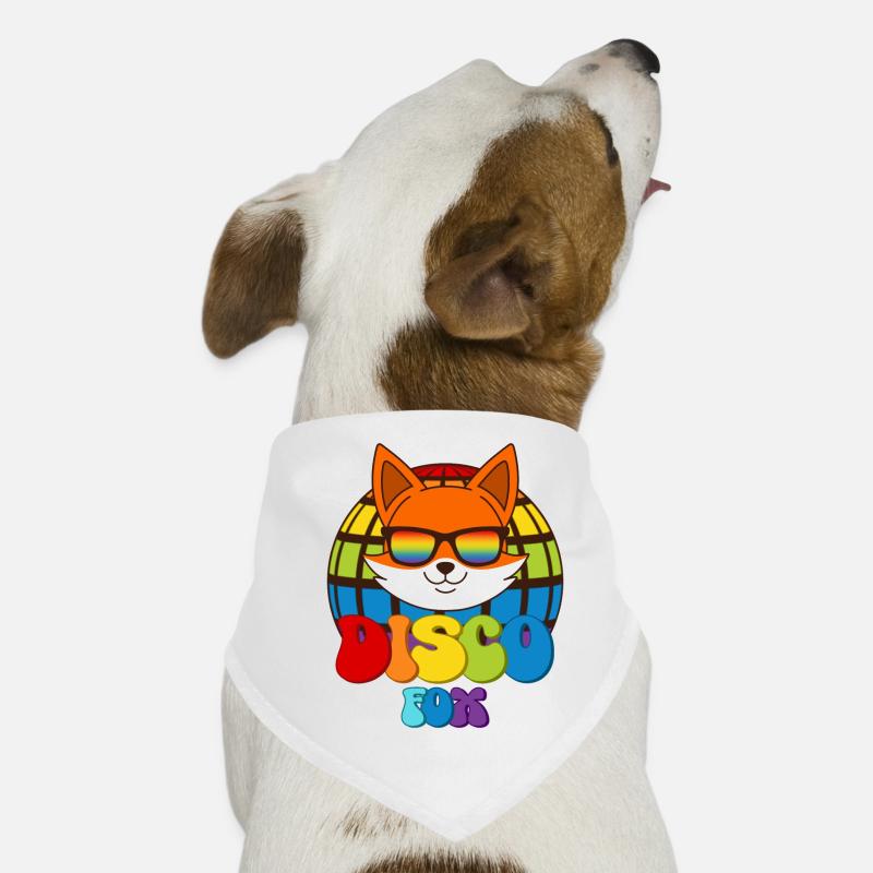 Disco Fox Disco Ball Fox Sunglasses Discofox Dog Bandana