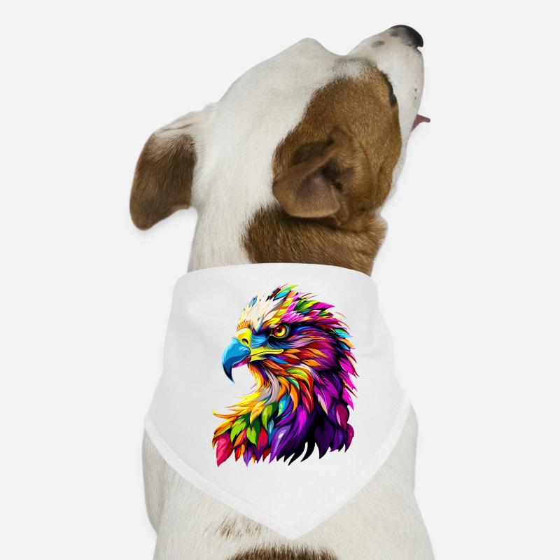 Eagle Pop Art Bright Colors Golden Eagle White-tailed Eagle Dog Bandana
