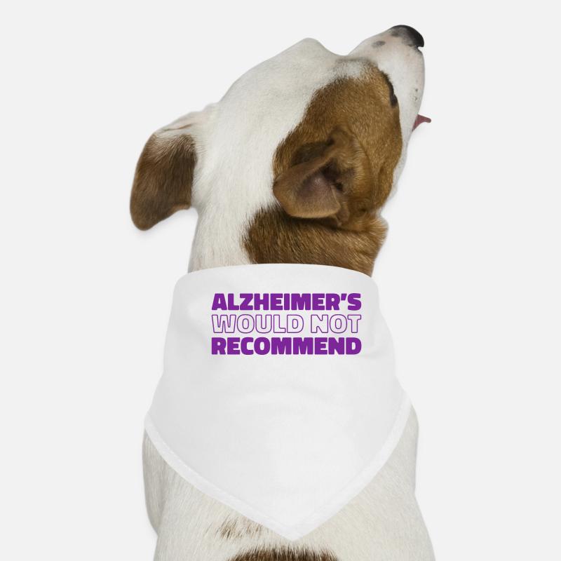 Alzheimer Funny Alzheimers Support Dog Bandana