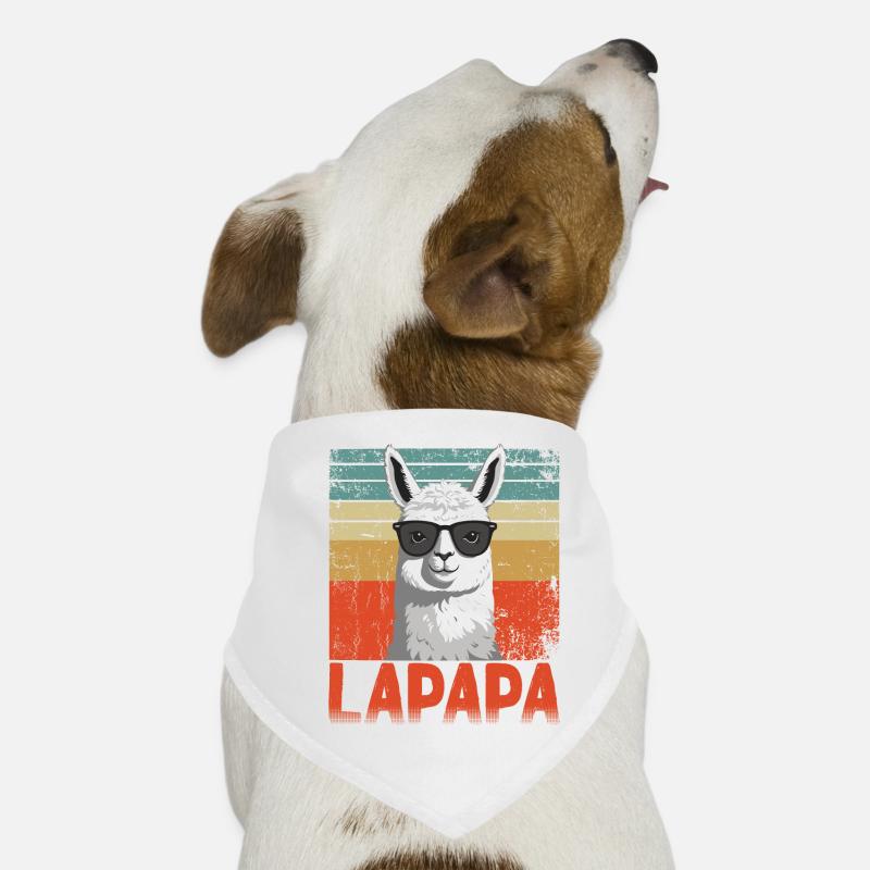 Lapapa Lustiger Lama Vater Perfekter Style Hunde-Bandana
