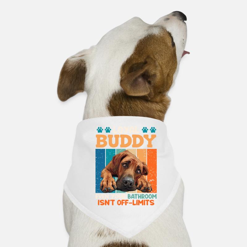 Rhodesian Ridgeback LOYAL BUDDY EVEN THE BATHROOM Dog Bandana
