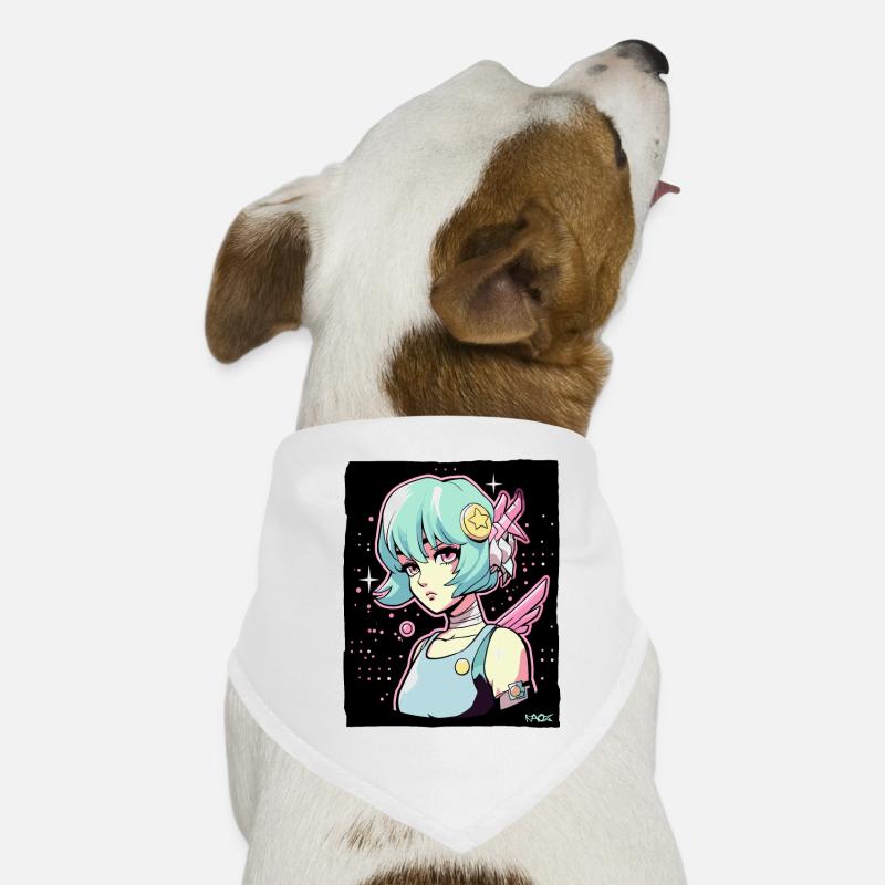 Coole Anime Sci-Fi-Cyborg-Mädchen Hunde-Bandana