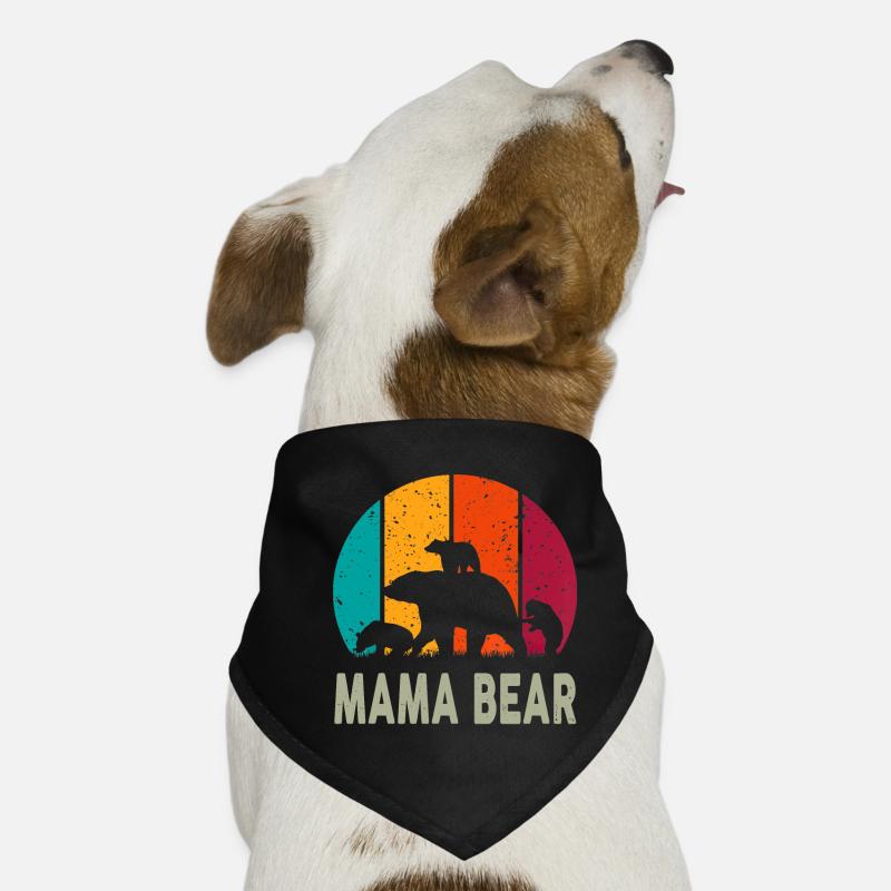 Mama Bär 3 Kinder Lustiges Muttertags-Muttergeschenk Hunde-Bandana