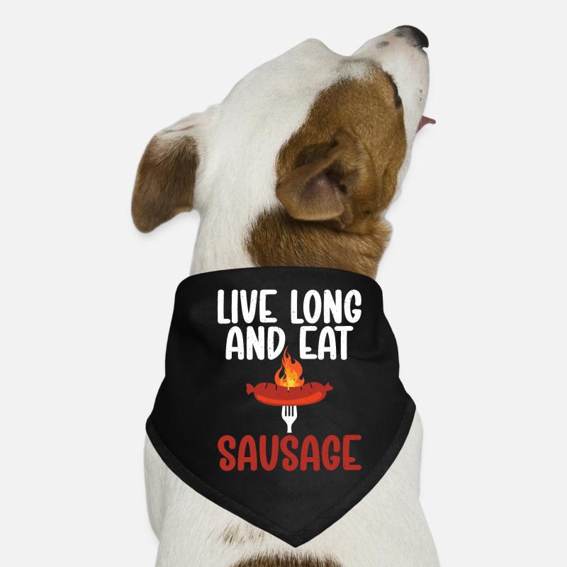 Amateur de saucisses Bandana pour chien