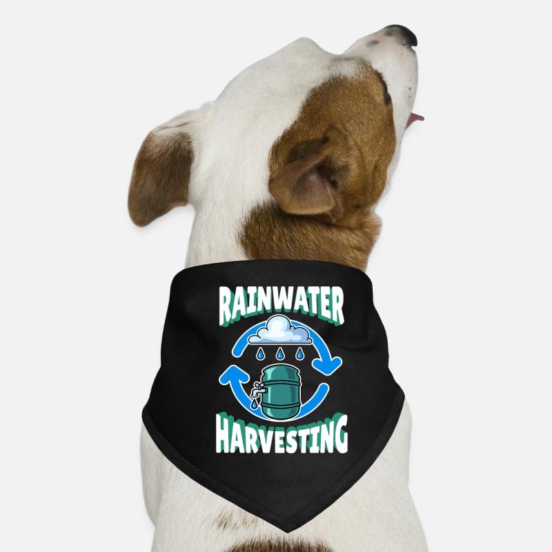 Récupération des eaux de pluie Regenwasser Bandana pour chien